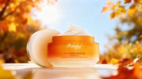 jimeng-2025-11-20-3114-帮我做一张产品主图的背景，画面中心是参考图中的产品，秋季为底，清新、凉爽，阳光，...